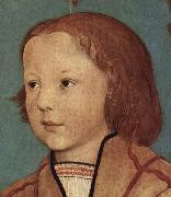 Portrat eines Knaben mit blondem Haar Ambrosius Holbein